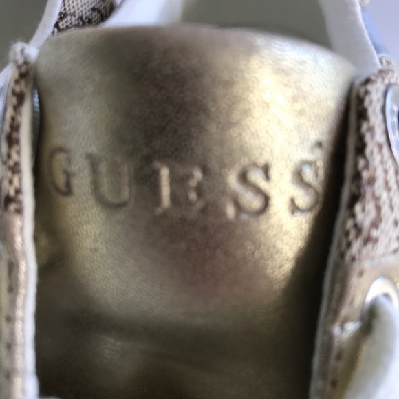 Guess Gold Lust Lace-Up Sneaker  Women's Size 8M - Picture 8 of 12